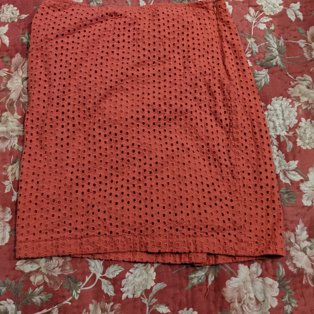 Red skirt
